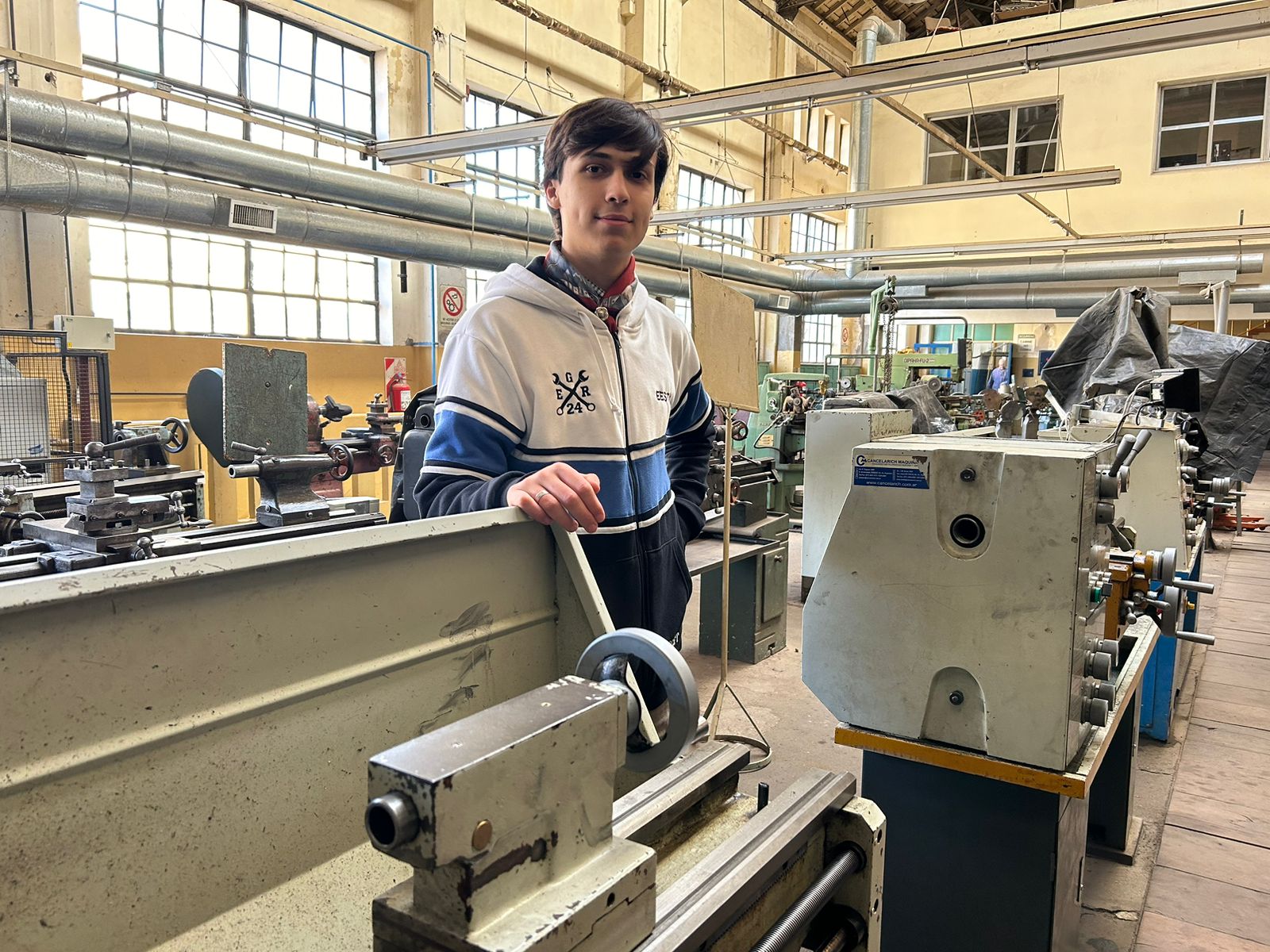 Santiago Soldavini, orgulloso de ser alumno en el centenario: “Ojalá haya más técnicos”