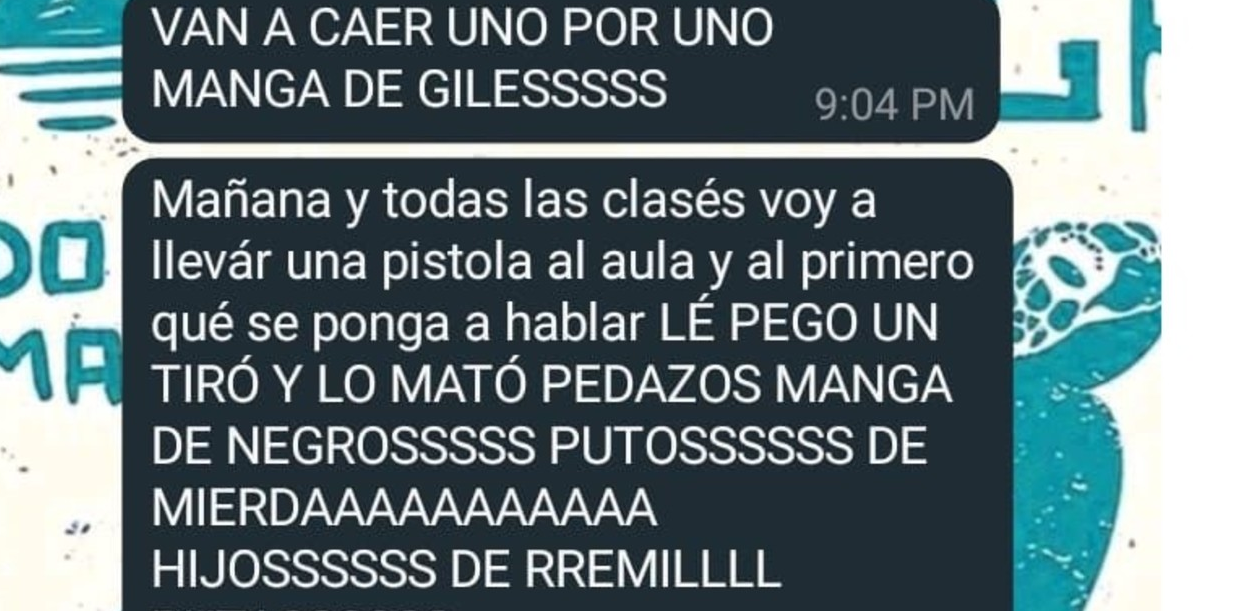 Revuelo por una amenaza de muerte en un chat de alumnos de la Universidad de La Matanza: “Les pego un tiro y los mato”